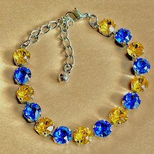 Sapphire & Sunflower Bracelet